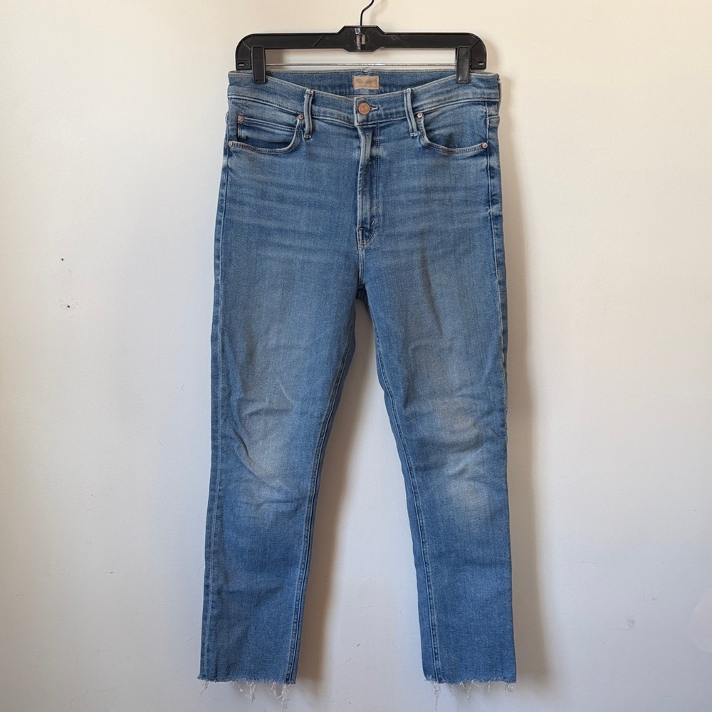 MOTHER High Rise Blue Jeans